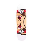Skate Longboard Classic Shape 82cm Monkey Vermelho Belsportes