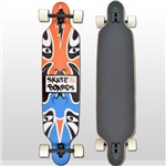 Skate Longboard Mask Rodas Brancas