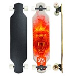 Skate Longboard Speed5 Montado Profissional PGS - Lion Fire