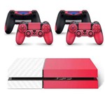Skin Adesivo Protetor Playstation 4 (4D Branco Pink)