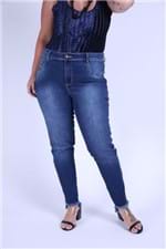 Skinny Fita Lateral Fashion Plus Size Jeans Blue 46