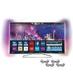 Smart TV 3D Philips LED 47" 47PFG7109/78 Full HD 4 HDMI 2 USB Frequência 960Hz + 4 Óculos 3D