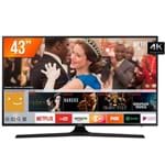 Smart TV LED 43'' UHD 4k Samsung MU6100 3 HDMI 2 USB Wi-Fi Integrado Conversor Digital
