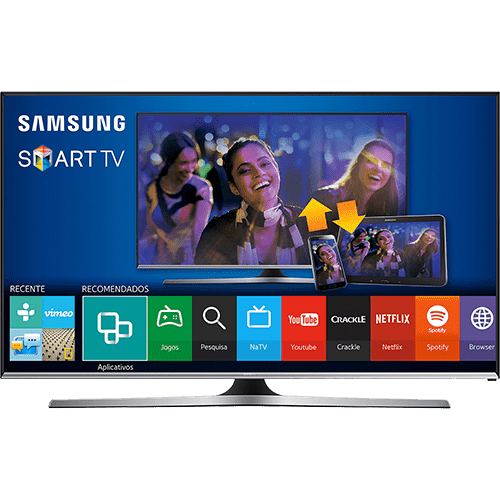 Smart TV LED 55" Samsung 55J5500 Full HD 3 HDMI 2 USB 120Hz CMR