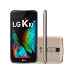 Smartphone LG K10 16GB LTE Dual Sim Tela 5.3 Câmera 13M 4G- Dourado