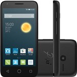 Smartphone Alcatel Pixi 3 Dual Chip Android Tela 4,5" 4GB 3G Wi-Fi Câmera 8MP - Preto com Capa Branca