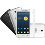 Smartphone Alcatel POP 2 Single Chip Desbloqueado Android 4.4 Tela 4.5" Memória Interna 8GB 4G Câmera 5MP Branco