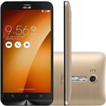 Smartphone Asus Zenfone Go Live Dourado 16gb Tv Digital 4g Tela de 5,5" Quad Core Dual Chip e Camera