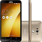 Smartphone Asus Zenfone 2 Laser Dual Chip Desbloqueado Android 6 Tela 6" 16GB 4G Câmera 13MP - Dourado