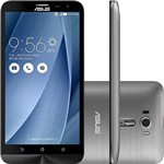 Smartphone Asus Zenfone 2 Laser Dual Chip Desbloqueado Android 6 Tela 6" 16GB 4G Câmera 13MP - Prata