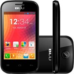 Smartphone Blu Jr D-192l Dual Chip Android Tela 3.5" Single Core 512MB Wi-Fi 3G Câmera 2MP - Preto