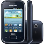 Smartphone Dual Chip Samsung Galaxy Pocket Plus Duos Preto - Android Câmera 2MP Wi-Fi GPS