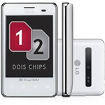 Smartphone LG E405f Optimus L3 Dual Chip Desbloqueado Oi - Branco - GSM Android 2.3 Processador 600 Mhz 3G Wi-Fi Câmera 3.2MP Filmadora Bluetooth 2.1 MP3 Player Rádio FM Memória Interna de 2 GB