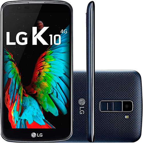 Smartphone LG K10 Dual Chip Tim Desbloqueado Android 6.0 Tela 5.3 16GB 4GB Câmera de 8MP - Indigo