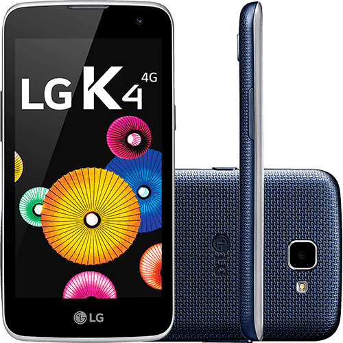 Smartphone LG K4 Dual Chip Android 5.1 Tela 4.5" 8GB 4G Câmera 5MP - Azul Escuro