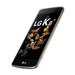Smartphone LG K8 com Dual Chip, Tela de 5'', 4G, 16GB, Câmera 8MP + Frontal 5MP e Android 6.0