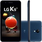 Smartphone Lg K9 Lmx210 Tv, 4g Android 7.1 16gb Quad Core 1.3ghz Câmera 8mp Tela 5.0", Azul