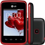 Smartphone LG L20 D100 Android 4.4 4GB 3G Wi-Fi Câmera 2MP - Preto e Vermelho