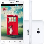 Smartphone LG L80 Dual Chip Desbloqueado Android 4.4 Tela 5" 8GB 3G Wi-Fi Câmera 8MP TV Digital - Branco