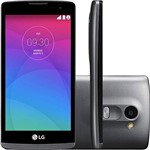 Smartphone LG Leon Dual Chip Desbloqueado Android 5.0 Tela 4.5" 8GB 4G 5MP - Titânio