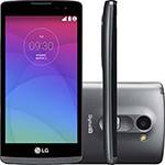 Smartphone LG Leon H326TV Dual Chip Desbloqueado Android 5.0 Tela 4.5" 8GB 3G Wi-Fi Câmera 5MP com TV Digital - Titânio