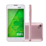 Smartphone Mirage 62S 3g Quad Core 1GB RAM Dual Câmera 2mp+8mp Tela 5 Dual Chip Android 7 Rosa