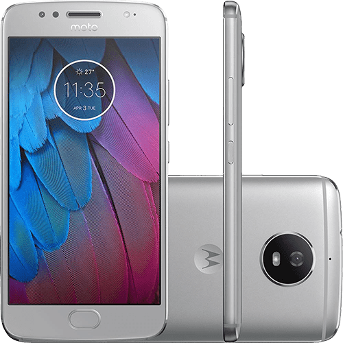 Smartphone Moto G 5S Dual Chip Android 7.0 Tela 5.2" Snapdradon 32GB 4G Wi-Fi Câmera 16MP - Prata