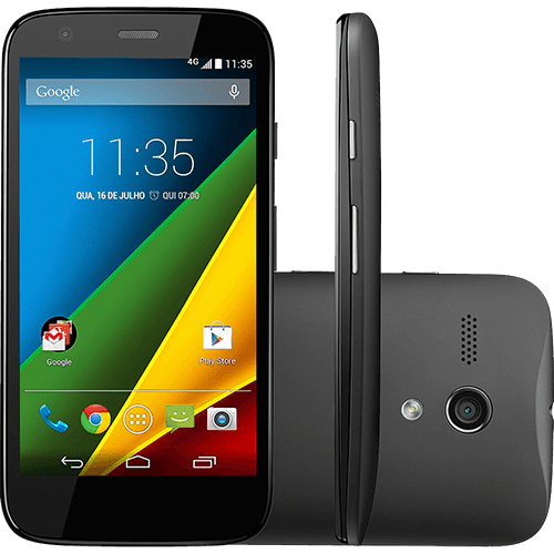 Smartphone Motorola Moto G Desbloqueado Android 4.4.3 Tela 4.5" 8GB 4G Câmera 5MP - Preto