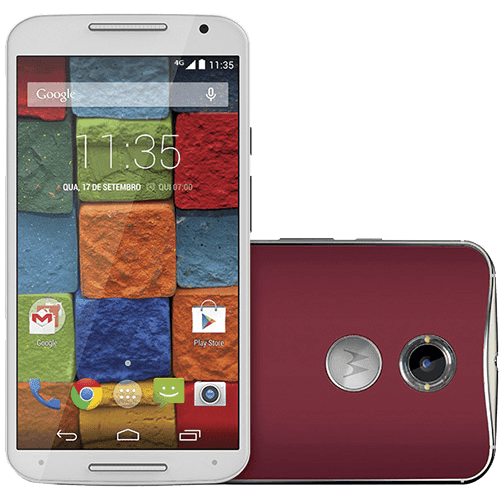Smartphone Motorola Moto X 2ª Geração Rouge Desbloqueado Android Lollipop 5.0 Tela 5.2" 32GB 4G Wi-Fi Câmera 13MP - Vermelho