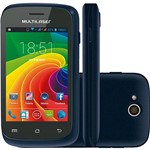 Smartphone Multilaser MS2 Android 4.2 Wi Fi Bluetooth Câmera 3.0 MP 4GB Cartão Micro SD GPS Dual Chip - Azul