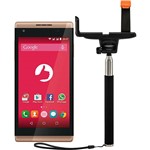 Smartphone Positivo S45S Desbloqueado Oi Android 5.0.2 (Lollipop) Tela 4.5" 8GB 3G Câmera de 5MP Bastão de Selfie - Dourado