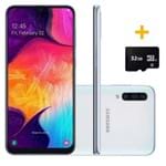 Smartphone Samsung A505 Galaxy A50 Branco 64GB+ Cartão de Memória 32GB