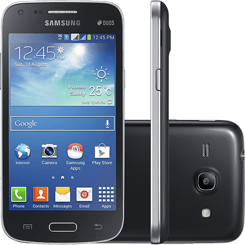 Smartphone Samsung Galaxy Core Plus Dual Chip Desbloqueado Android 4.3 Tela 4.3" Preto 3G Wi-Fi Câmera 5MPx TV Digital - Preto