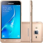 Smartphone Samsung Galaxy J3 Dual Chip Desbloqueado Vivo Android 5.1 Tela 5" Quad-Core 1.5GHz 8GB 4G Câmera 8MP - Dourado