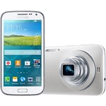 SmartPhone Samsung GALAXY K Zoom Câmera com Sensor CMOS 20.7 MP. 10x Zoom Óptico. Full HD. NFC. 4G e Wi Fi. Android 4.4. Processador Hexa-Core (Quad Core 1.3 Ghz + Dual Core 1.7 Ghz). Tela 4.8''. Branco