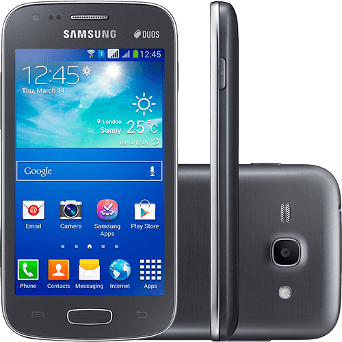 Smartphone Samsung Galaxy S II Duos S7273 Dual Chip Desbloqueado Tim Android 4.2 4GB TV Digital - Cinza