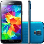 Smartphone Samsung Galaxy S5 Desbloqueado Android 4.4 Tela 5.1" 16GB 4G Wi-Fi Câmera 16 MP - Azul