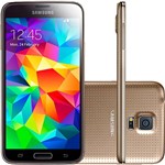 Smartphone Samsung Galaxy S5 Desbloqueado Android 4.4.2 Tela 5.1" 16GB 4G Wi-Fi Câmera 16 MP - Dourado