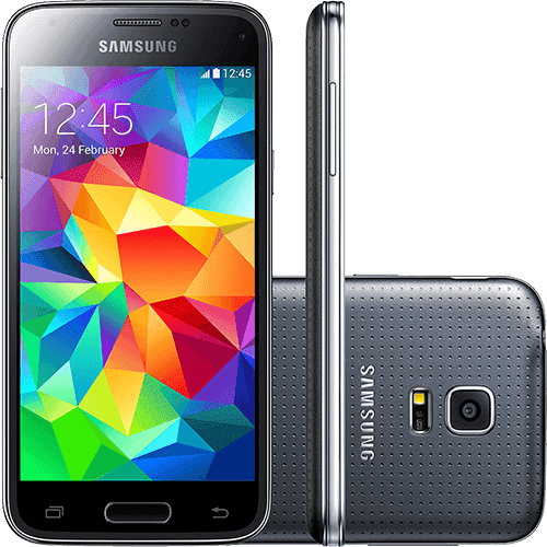 Smartphone Samsung Galaxy S5 Mini Duos Dual Chip Desbloqueado Android 4.4 Tela 4.5" 16GB 3G Wi-Fi Câmera 8MP GPS - Preto