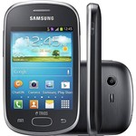 SmartphoneTri Chip Samsung Galaxy Star Trios Desbloqueado Android 4.1 Wi-Fi,3G Câmera 2MP Memória Interna 4GB GPS