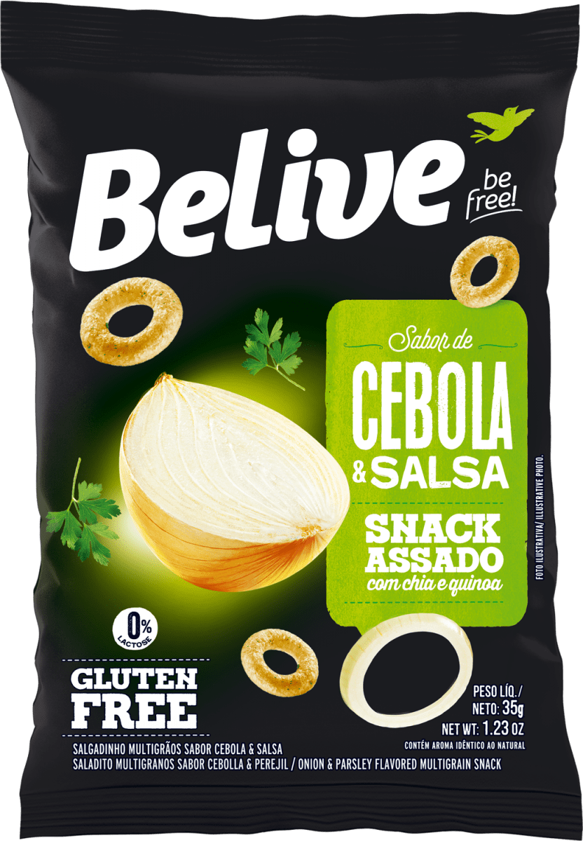 Snack Cebola e Salsa 35g - Belive