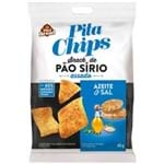 Snack de Pão Sírio Sabor Azeite e Sal Pita Chips 45g