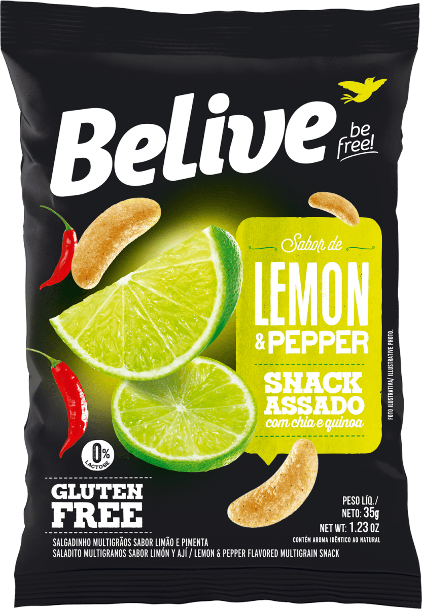 Snack Lemon Pepper 35g - Belive
