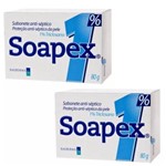 Soapex 1% Sabonete Barra Antisséptico 80g 2 Unidades