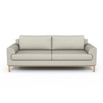 Sofa 3 Lugares Capture Style 221X93X85H Cinza Claro Etna