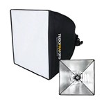 Softbox 40x40 Iluminador Tudoprafoto Soquete E27 C/ Difusor