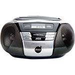 Som Portátil Dazz DZ-65254 com CD Player Rádio AM/FM Entrada Auxiliar Bivolt 3W - Preto e Prata
