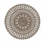 Sousplat Circular Crochet Amêndoa - 53118