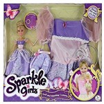 Sparkle Girlz Boneca e Fantasia Princesa Roxa Dtc