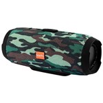 Speaker GoalPro Charge 3 com Bluetooth/USB/ Bateria 6.000 MAh - Verde Camuflado